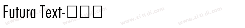 Futura Text字体转换